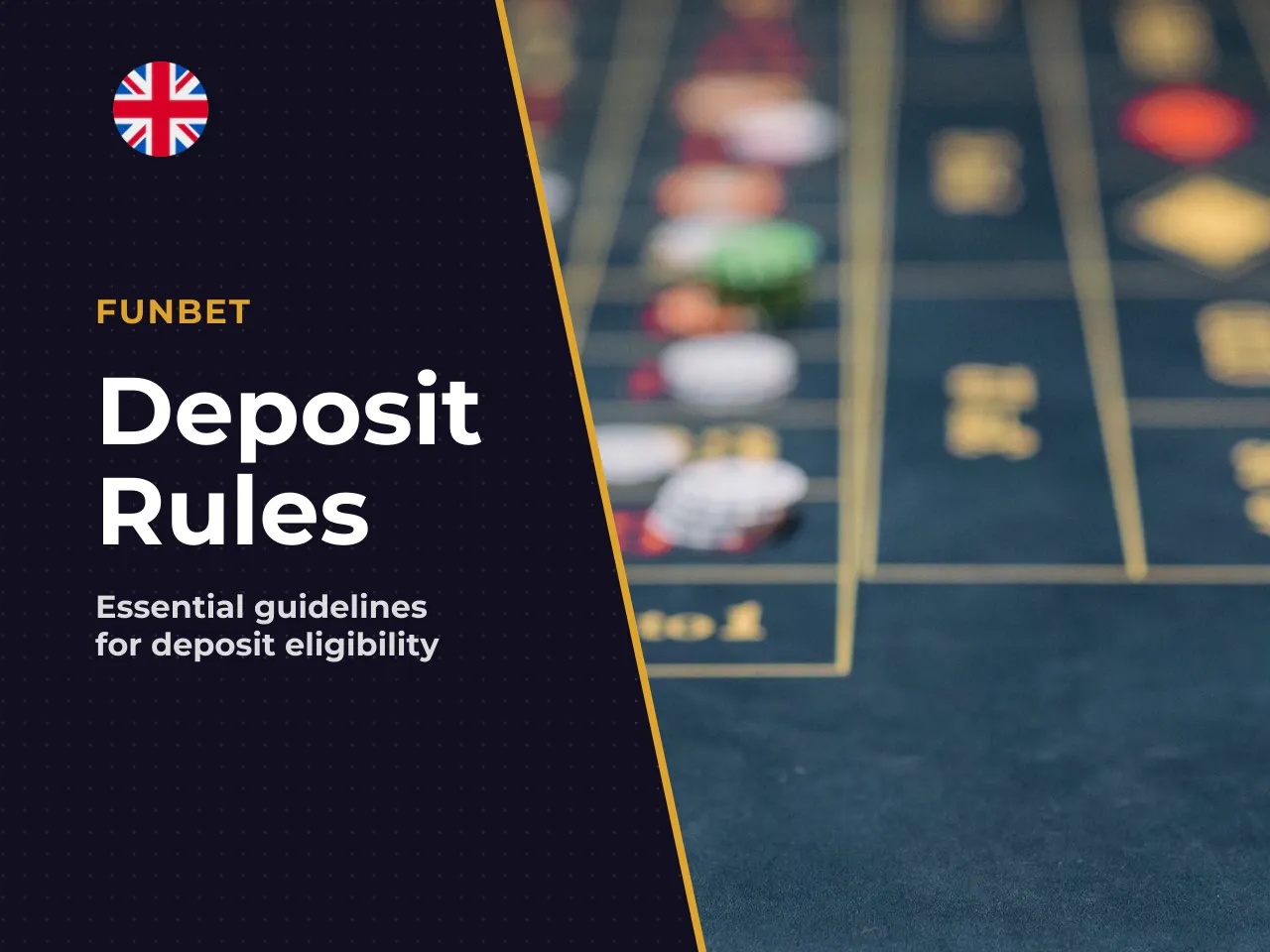6.3. Checklist before you deposit the