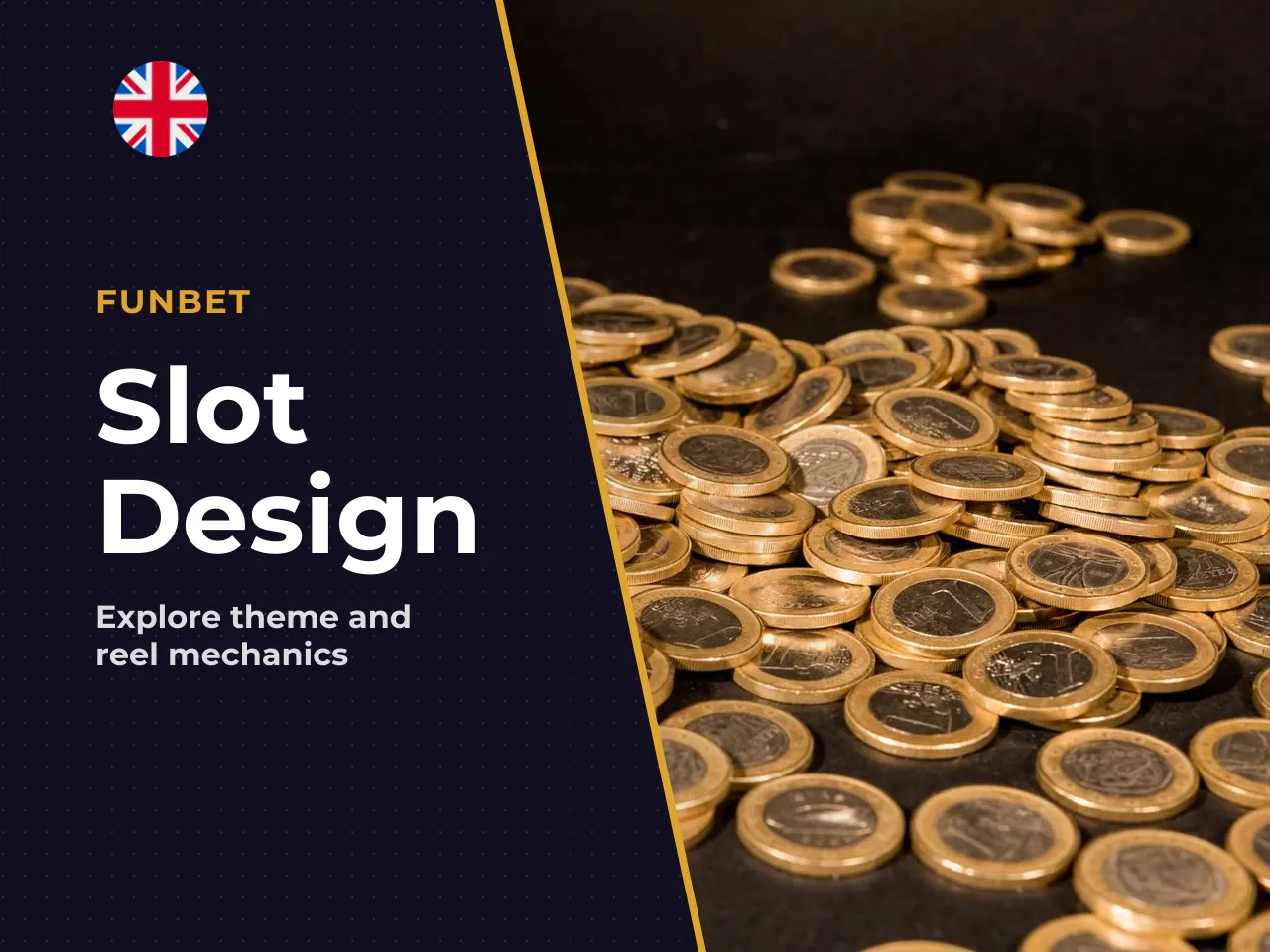 Theme, design and reel configuration. Gold